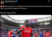 罗马诺：英超&西甲多队关注奥萨苏纳后卫博约莫，解约金2500万欧