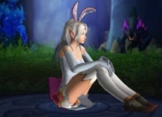 魔兽世界复活节最美兔女郎，小吊带裙一穿美到窒息