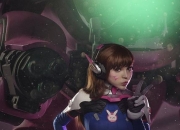 俄罗斯美女cos《守望先锋》D.Va 贴身驾机服性感迷人