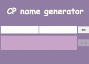 cp name generator网址入口：快速生成各类cp名