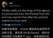 免费的神！前G2教练Swani称小蜜蜂转会王